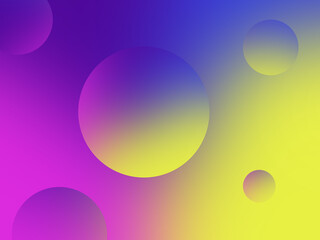 Gradient circle abstract ppt background