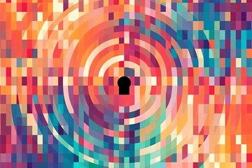 Modern Tech Encrypted Data Theme Background