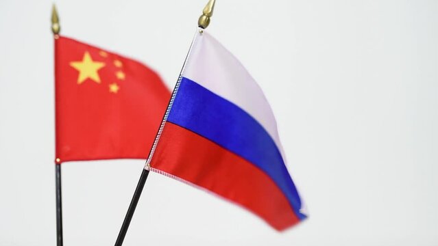A flag waving in the wind