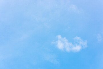 Blue sky and white clouds in the sky