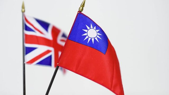 A flag waving in the wind