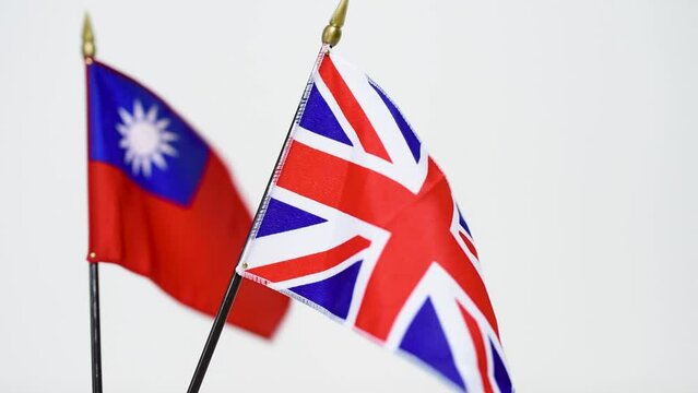 A flag waving in the wind