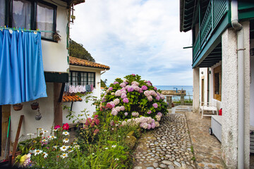 Tazones, típico pueblo marinero de Asturias, España.