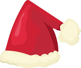 Christmas hat. Christmas style illustration