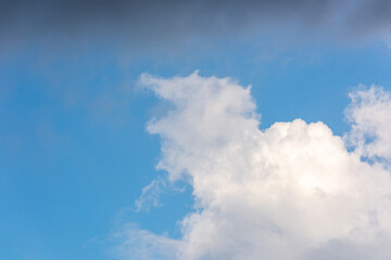 Blue sky and white clouds in the sky