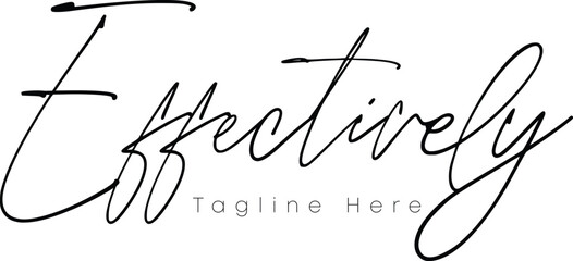 A professional signature logo design 