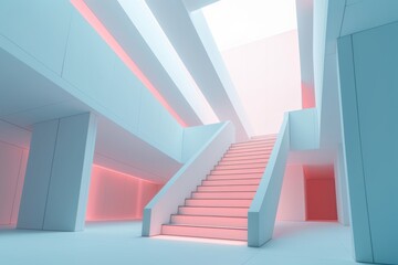 Fototapeta premium Otherworldly Minimalist Architecture Design Photo