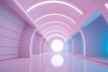 Fototapeta premium Otherworldly Minimalist Architecture Design Photo