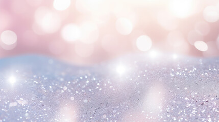 pastel delicate silver and pink glitter sparkle background. Generative ai