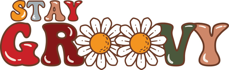 Fall vibes Groovy element