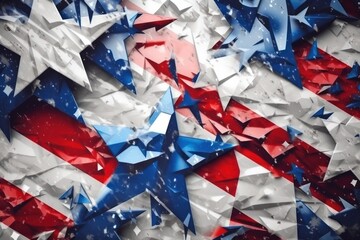Patriotic American Flag Abstract Background