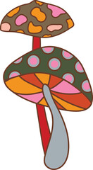 Fall vibes Groovy element