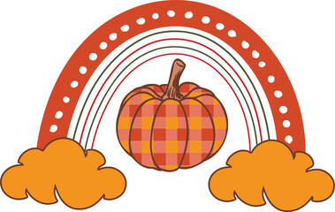 Fall vibes Groovy element