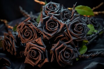 Portrait of a Gothic Roses Arrangement
