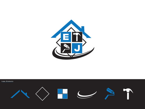 Constitution Letter Ej je Logo Icon For Your Business