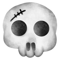 Halloween Decoration with a Creepy Skull.