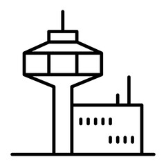 Air traffic control tower icon