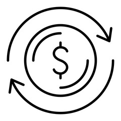 Currency exchange icon