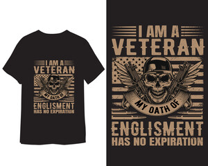 Veteran T shirt design.