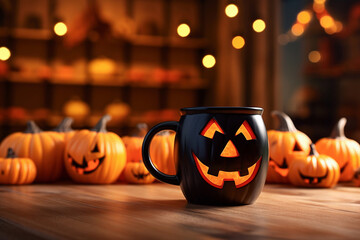  Halloween mug and decorations