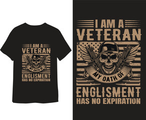 Veteran T shirt design.
