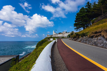 Luarca, camino del faro y del cementerio. Asturias, España
