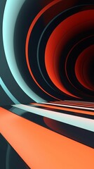 Retro Futuristic 3D Abstract Background