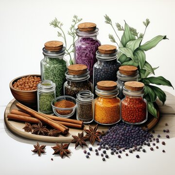 Herbs and Spices Set Clipart