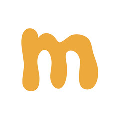 Bubble alphabet illustration