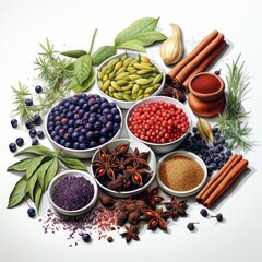 Herbs and Spices Set Clipart