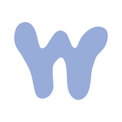 Bubble alphabet illustration