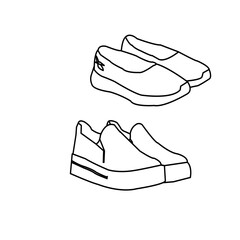 Running shoes line and glyph icon, fitness and sport, gym sign vector graphics, a linear pattern on a white background, eps 10.