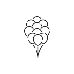 Amusement Park line icon symbol template for graphic and web design collection logo vector illustration. Roller coaster attractions. Festival fun