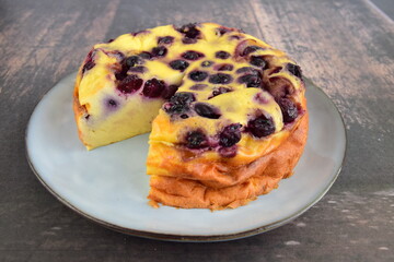 Homemade Blueberry Yogurt Cake
