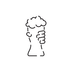 Beer Related Vector Line Icon. Contains such Icons as Barrel, Six-pack, Keg, Signboard, Mug, and more drinks. Alcohol pub or bar glass