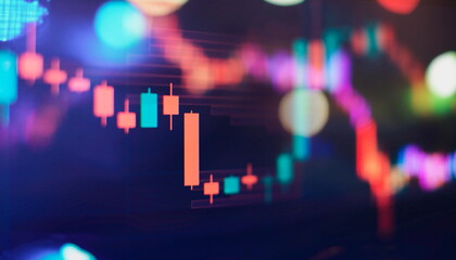 Fototapeta premium Stock market chart .Market Analyze. Bar graphs, Diagrams, financial figures. Forex chart.
