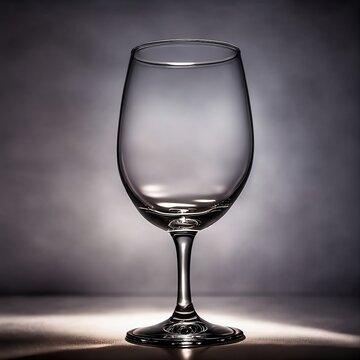 a wine glass is shown in front of a dark background. ai generated images