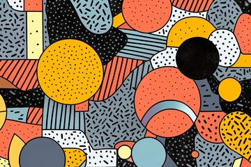 Retro Remixed Abstract Artistic Background