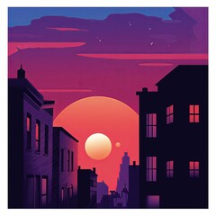 Fototapeta premium Simple Urban Architecture Minimalist Background Design