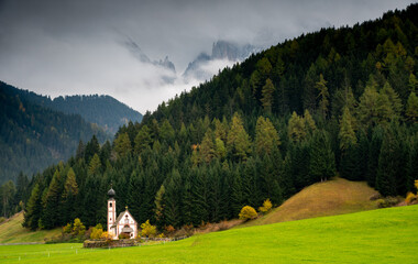 Church of Saint John, Ranui,  Chiesetta di san giovanni in Ranui Runes Italy.