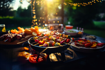 Vegetables grillred on Barbeque 