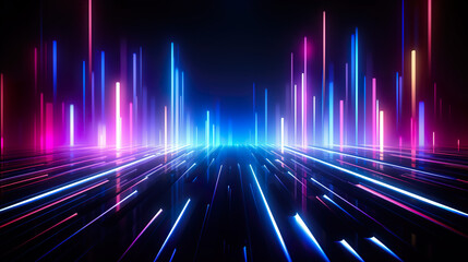 Neon Abstract Back Ground