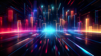 Neon Abstract Back Ground