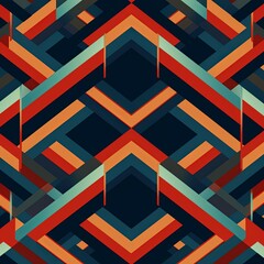 Sleek Seamless Pattern Op Art Background Design