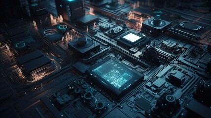 Computer circuit city . generative ai