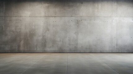 blank concrete wall modern empty room, generative ai