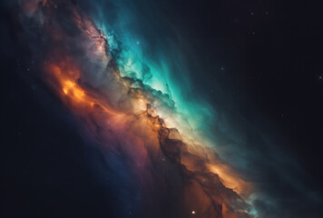 Fototapeta na wymiar sunrise in space