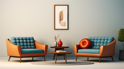 interior design seats chair _and sofas, generative ai