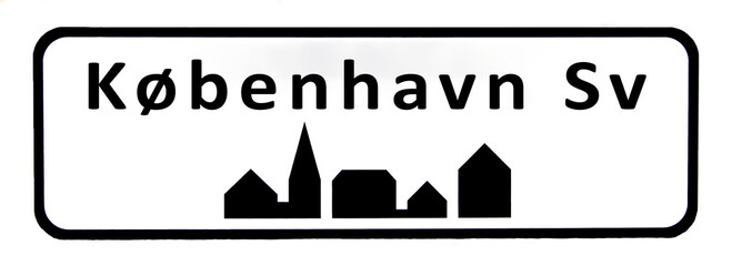 City sign of København Sv - København Sv Byskilt