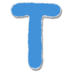 Cute chalk paint alphabet 